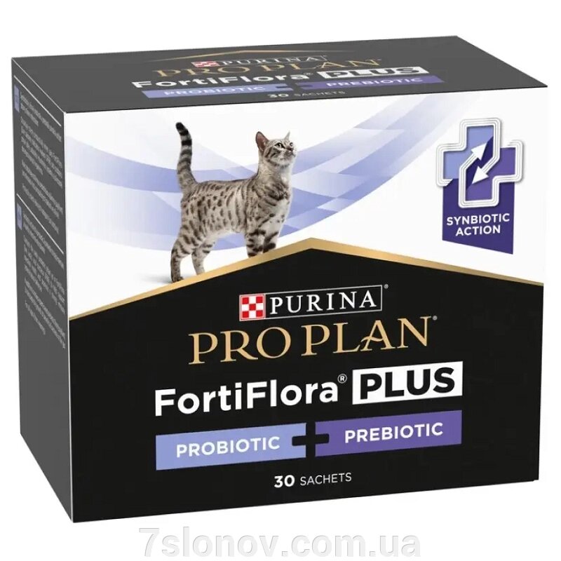 Порошок для котів та кошенят Пробіотик Proplan FortiFlora Cat Plus для підтримки мікрофлори кишечника 1,5 г №30 Purina від компанії Інтернет Ветаптека 7 слонів - фото 1