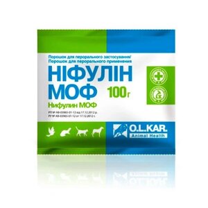 Порошок Ніфулін МОФ лікування шлунково-кишкових захворювань 100 г O. L. KAR