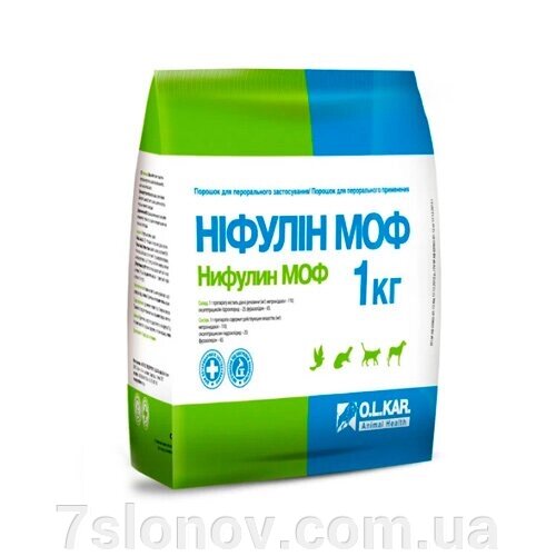 Порошок Ніфулін МОФ лікування шлунково-кишкових захворювань 1 кг від компанії Інтернет Ветаптека 7 слонів - фото 1