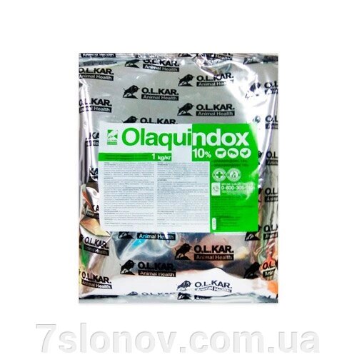 Порошок Олаквіндокс 10% антибактеріальний препарат 1 кг  O. L.KAR від компанії Інтернет Ветаптека 7 слонів - фото 1