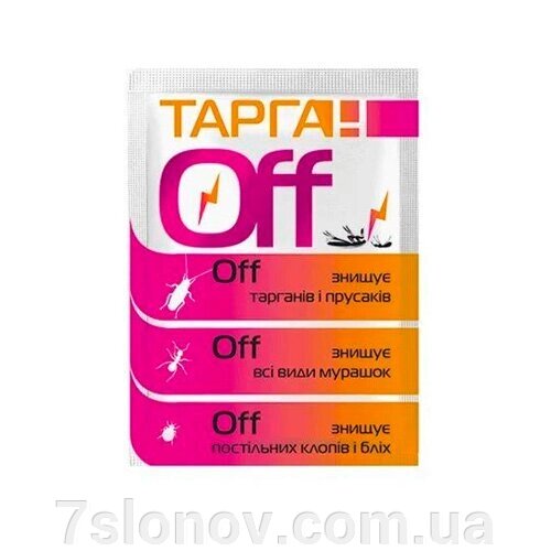 Порошок Тарган Off dry від тарганів бліх мурах постільних клопів 2 г Агро Протекшн від компанії Інтернет Ветаптека 7 слонів - фото 1