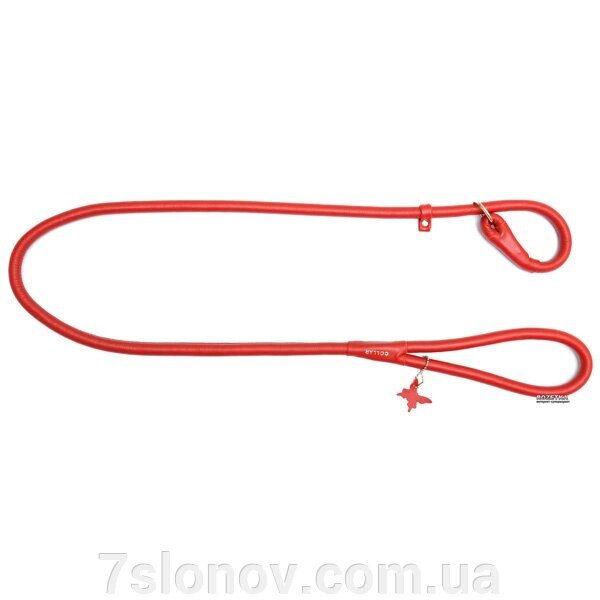 Повідець-зашморг Collar GLAMOUR кругла 10 мм 135 см червоний 33943 від компанії Інтернет Ветаптека 7 слонів - фото 1