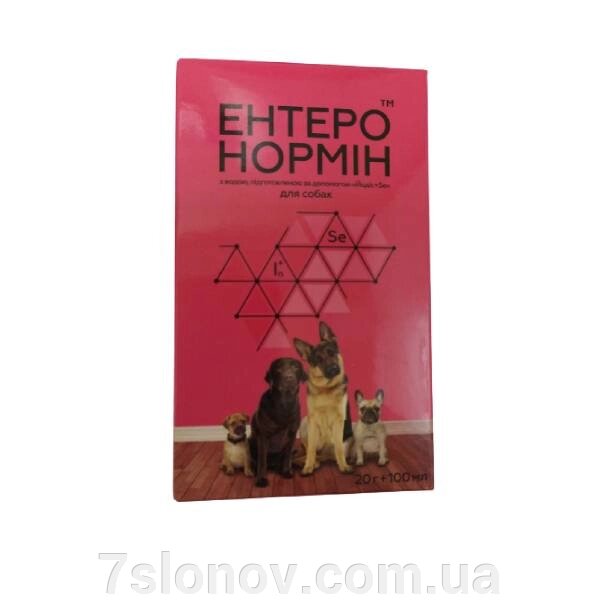 Пробіотик Ентеронормін Йодис+Se для собак 40 г+200 мл СГП МБС від компанії Інтернет Ветаптека 7 слонів - фото 1