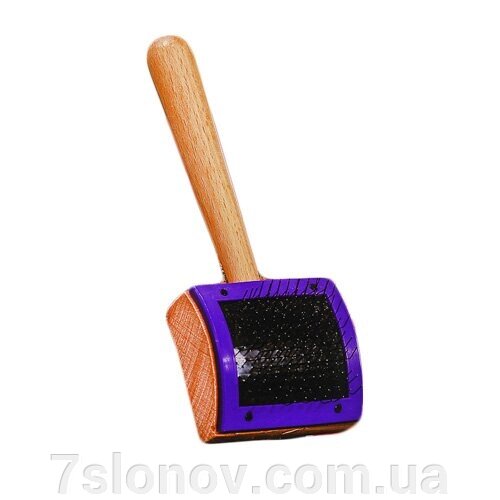 Пуходер для собак та котів дерев'яний з рамкою 43*36 мм Gekko від компанії Інтернет Ветаптека 7 слонів - фото 1