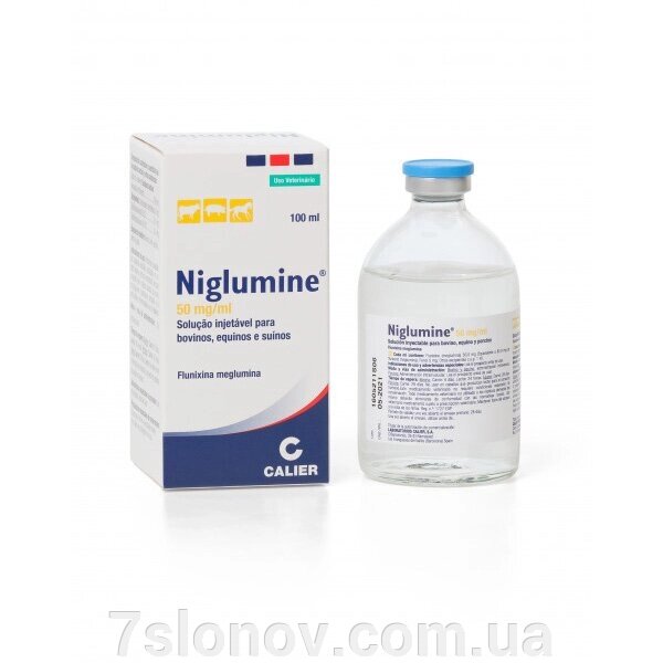 Розчин для ін'єкцій Ніглюмін протизапальний засіб для тварин 100 мл Laboratorios Calier від компанії Інтернет Ветаптека 7 слонів - фото 1