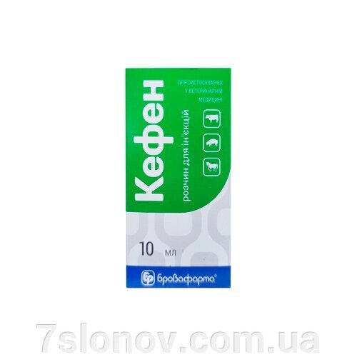 Розчин ін'єкцій Кефен 10 мл Бровафарму від компанії Інтернет Ветаптека 7 слонів - фото 1