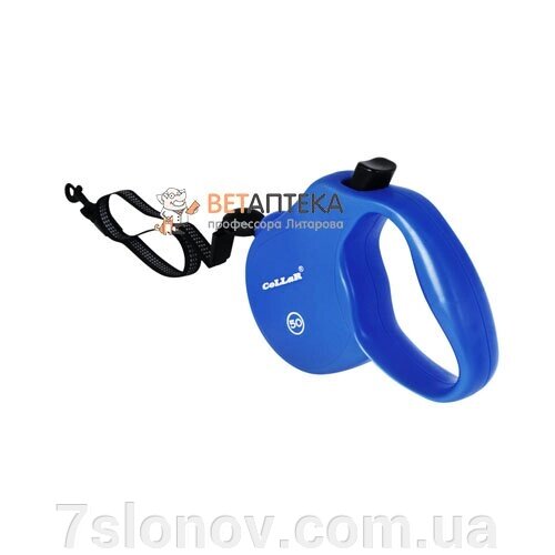 Рулетка Collar control 50 кг 5 м світловідбивна трос синя 81122 від компанії Інтернет Ветаптека 7 слонів - фото 1