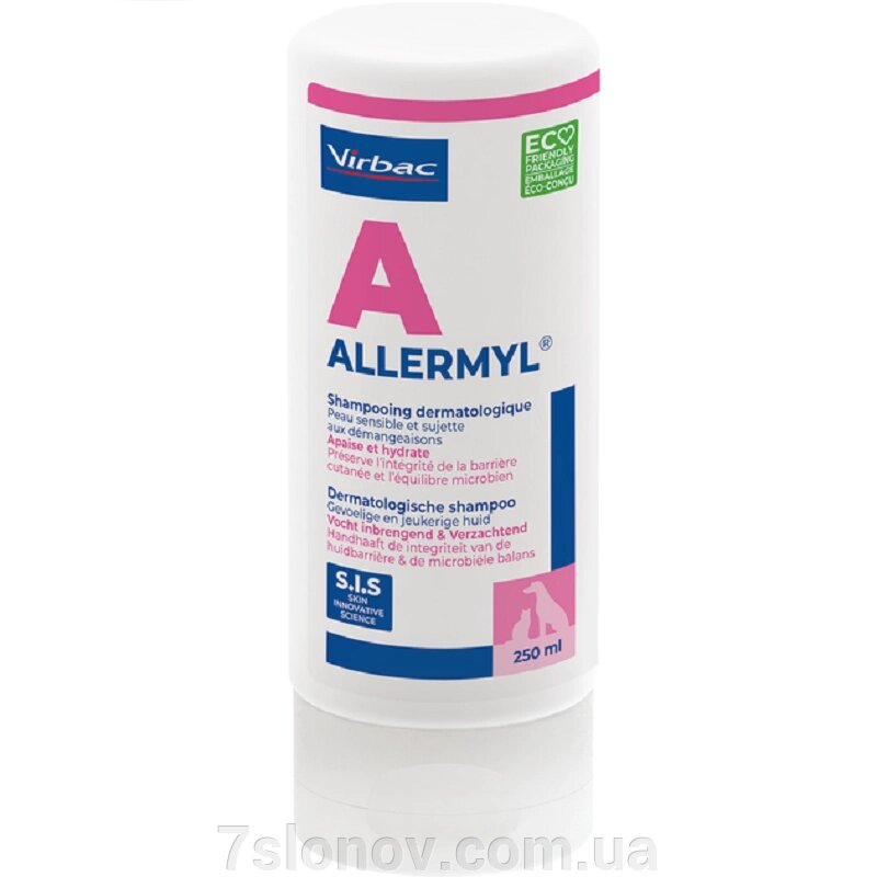 Шампунь для котів та собак Allermyl від алергічного дерматиту 250 мл Virbac від компанії Інтернет Ветаптека 7 слонів - фото 1