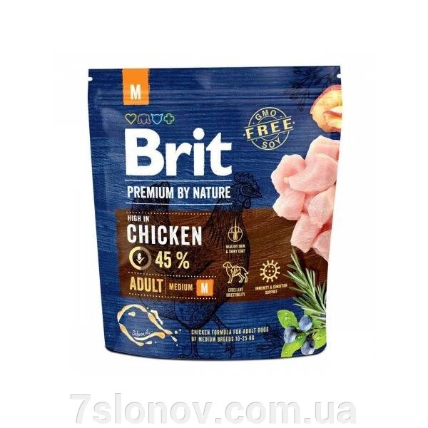 Sog Feed Brit Brit Premium Dog доросла курка 1 кг від компанії Інтернет Ветаптека 7 слонів - фото 1