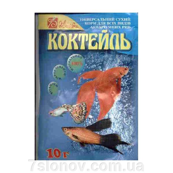 Сухий корм для акваріумних риб Коктейль 10 г Життя від компанії Інтернет Ветаптека 7 слонів - фото 1