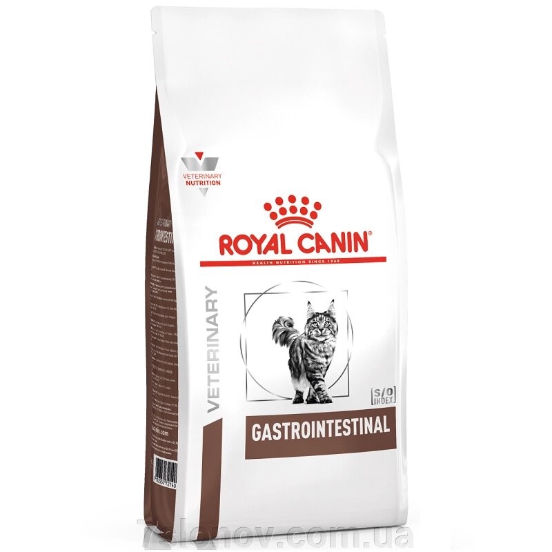 Сухий корм для котів Gastro Intestinal у разі порушення травлення 400 г Royal Canin від компанії Інтернет Ветаптека 7 слонів - фото 1