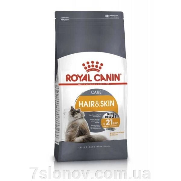 Сухий корм для котів Hair and Skin Care для еластичності шкіри та краси вовни 2 кг Royal Canin від компанії Інтернет Ветаптека 7 слонів - фото 1