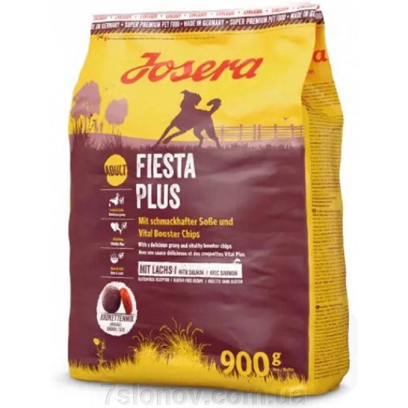 Сухий корм для собак Fiesta plus з м'ясом птиці та лососем 900 г Josera від компанії Інтернет Ветаптека 7 слонів - фото 1