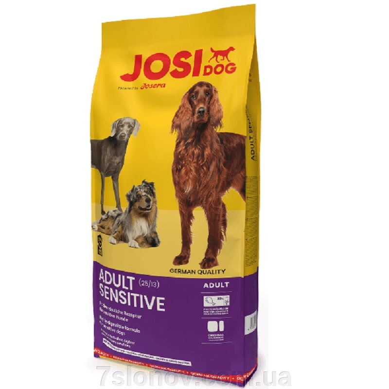 Сухий корм для собак з чутливим травленням JosiDog Adult Sensitive з свійським птахом 1 кг Вагової Josera від компанії Інтернет Ветаптека 7 слонів - фото 1