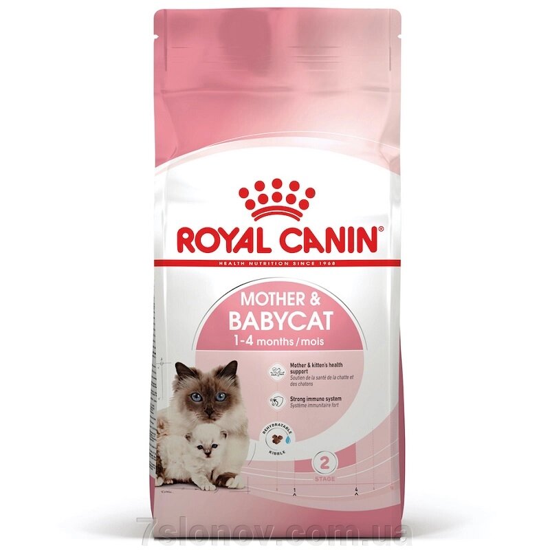 Сухий корм Mother and Babycat для вагітних або кішок, що годують, і кошенят 400 г Royal Canin від компанії Інтернет Ветаптека 7 слонів - фото 1