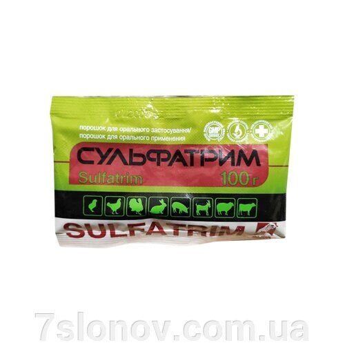 Сульфатрим порошок оральний 100 г O. L.KAR від компанії Інтернет Ветаптека 7 слонів - фото 1
