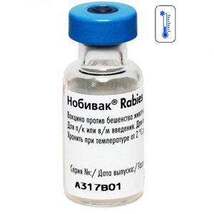 Вакцина Нобівак Rabies 1 флакон 1 доза MSD AH