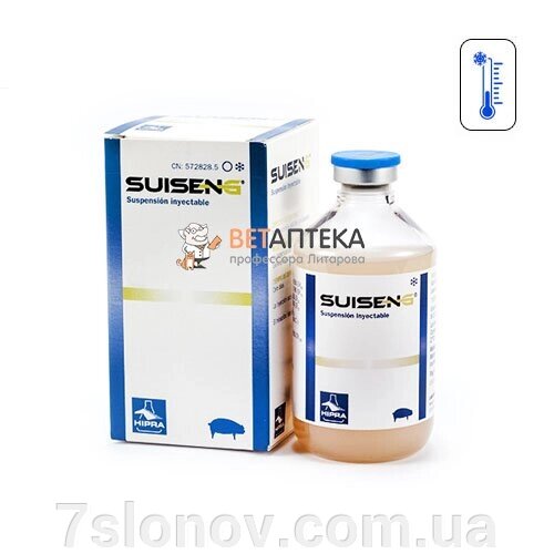 Вакцина Суїсенг інактивована проти колібактеріозу та некротичного ентериту поросят 1 флакон 10 доз Hipra від компанії Інтернет Ветаптека 7 слонів - фото 1