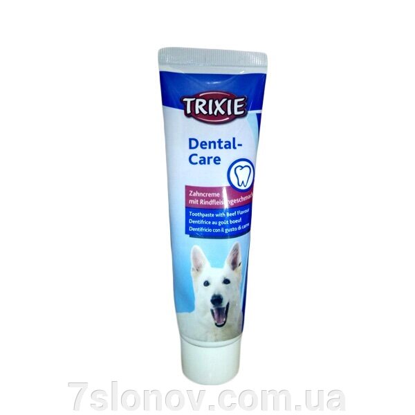 Зубна паста зі смаком м'яса 100 г TRIXIE 2545 від компанії Інтернет Ветаптека 7 слонів - фото 1