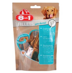 8in1 Fillets Pro Dental снеки для дорослих собак 80г