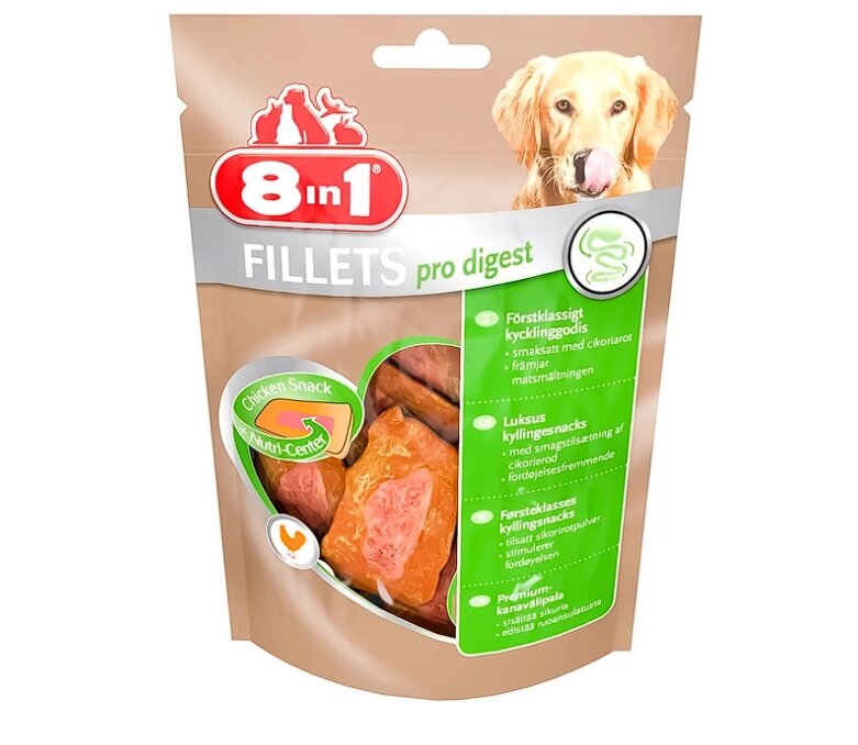 8in1 Fillets Pro Digest снеки для дорослих собак 80г від компанії ПП Блищик - фото 1