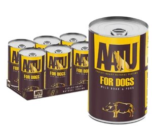 AATU Wild Boar and Pork - ААТУ консерви для дорослих собак з м'ясом дикого кабана та свининою 400 г