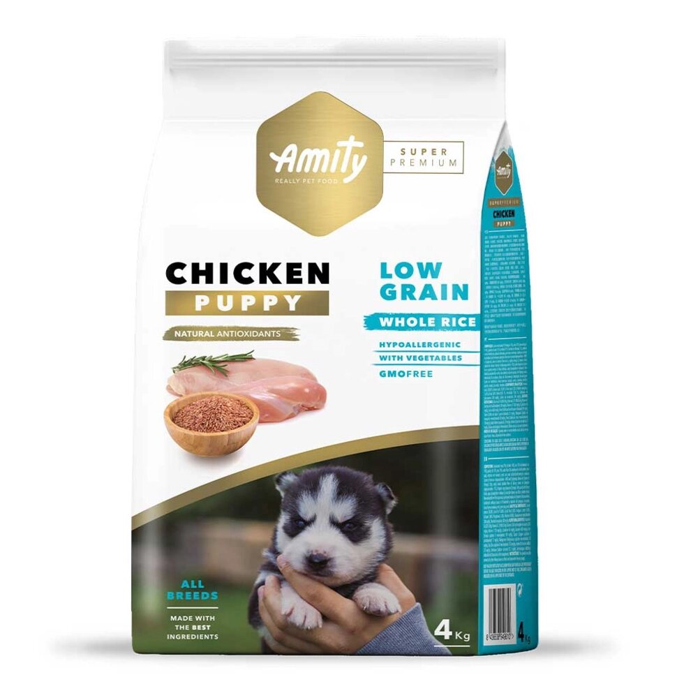 AMITY Super Premium Puppy, для цуценят усіх порід, з куркою  4 kg від компанії ПП Блищик - фото 1