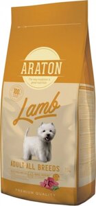 ARATON LAMB Adult All Breeds 15kg для собак з ягням