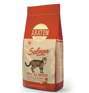 ARATON SALMON Adult All Breeds 15kg для дорослих кішок з лососем