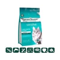Arden Grange, чутлива для дорослих котів для котів з делікатною шлунком та/або чутливою шкірою 0,4 кг (значно