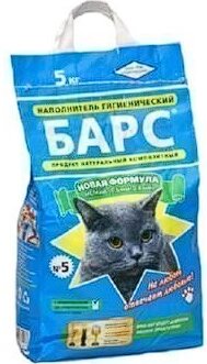 Барс № 5 бентонітовий наповнювач для котячого туалету, що комкується з ароматом лаванди 5 кг від компанії ПП Блищик - фото 1