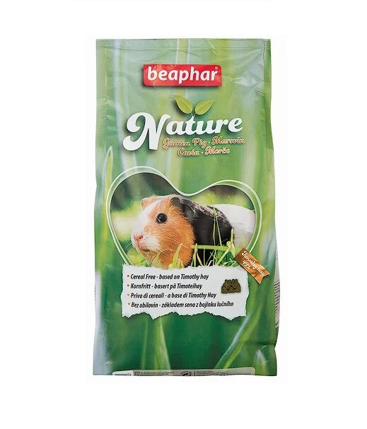 Beaphar Nature Guinea Pig - беззерновий корм з тимофіївкою для морських свинок 1250 г від компанії ПП Блищик - фото 1