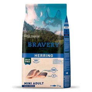 BRAVERY Herring Mini Adult, сухий корм для дор. собак дрібних порід,з оселедцем 2kg