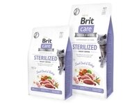 Brit Care Cat Grain-Free Sterilized & Weight Control для кішок з качкою та індичкою 2 кг від компанії ПП Блищик - фото 1