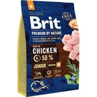 Brit Premium Junior M сухий корм для цуценят та молодих собак середніх порід з куркою 1кг від компанії ПП Блищик - фото 1