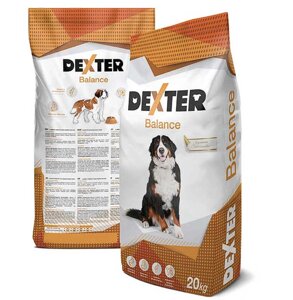 Декстер Баланс-повнораціонний корм для дорослих собак великих порід, 20 кг