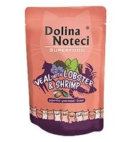 Dolina Noteci Superfood Вологий корм для кішок з телятиною, лобстером та креветкою 85 г від компанії ПП Блищик - фото 1