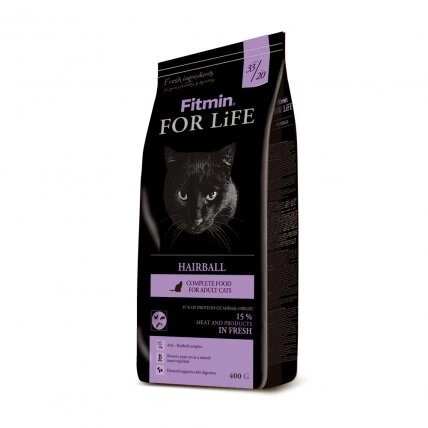 Fitmin cat For Life Hairball корм для дорослих довгошерстних котів 400г від компанії ПП Блищик - фото 1