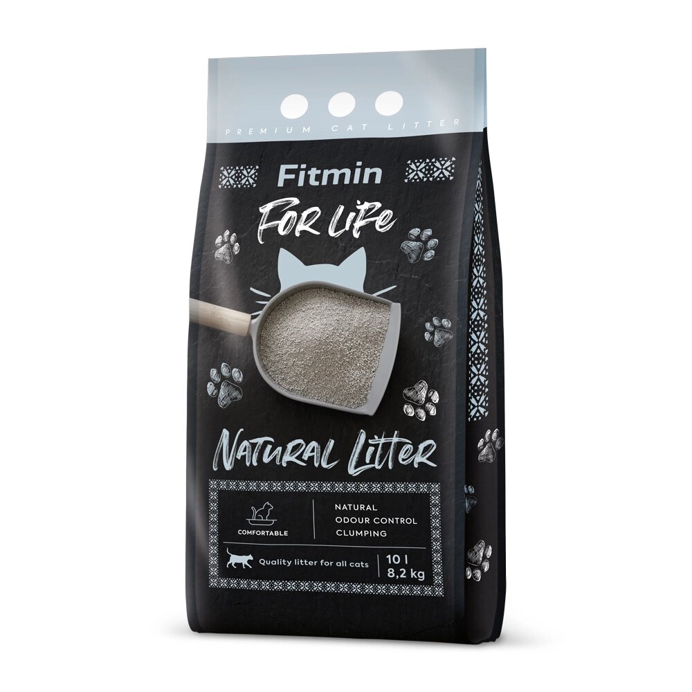 Fitmin cat for life Natural Litter підстилка з природного бентоніту глинистої породи 10л від компанії ПП Блищик - фото 1