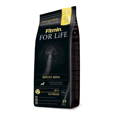 Fitmin dog For Life Adult Mini корм для дорослих собак малих порід,15 кг від компанії ПП Блищик - фото 1