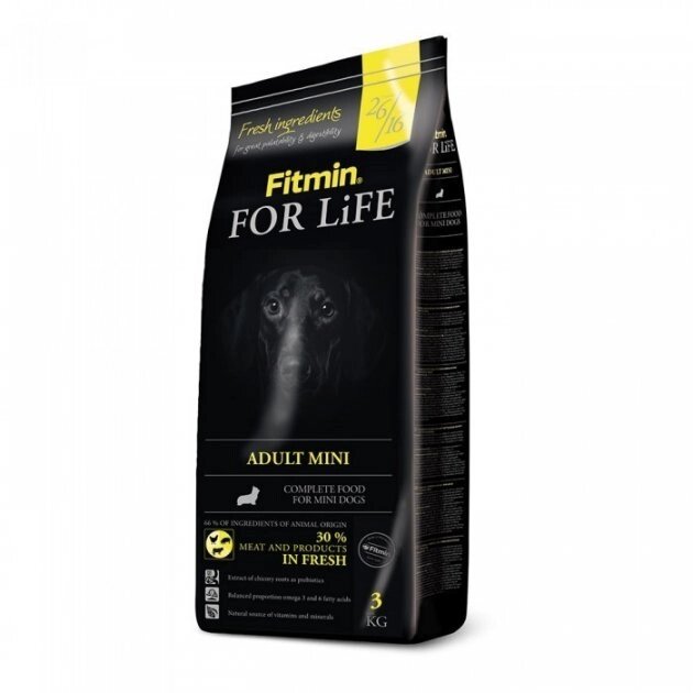 Fitmin dog For Life Adult Mini корм для дорослих собак малих порід,3 кг від компанії ПП Блищик - фото 1