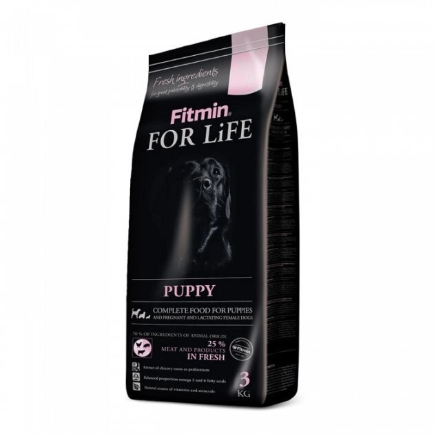 Fitmin dog For Life Puppy all breeds корм для цуценят, вагітних і лактуючих усіх порід 3 кг від компанії ПП Блищик - фото 1