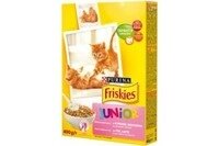 Friskies kitten (фріскіс кітен). з курков, моркву та молоком. сухий повнораціонній корм для косіння 270г