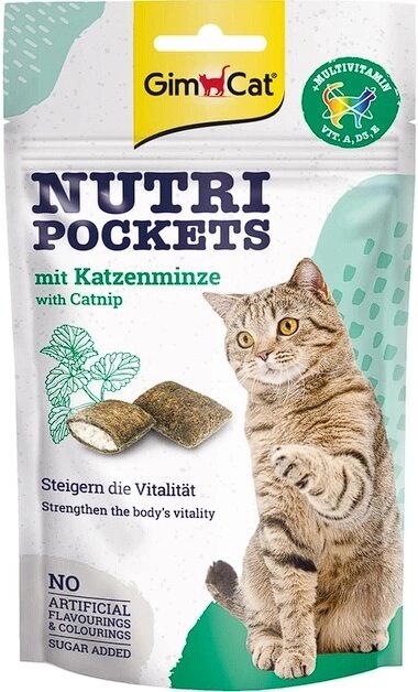 GimCat Nutri Pockets з котячою мятою 60г від компанії ПП Блищик - фото 1