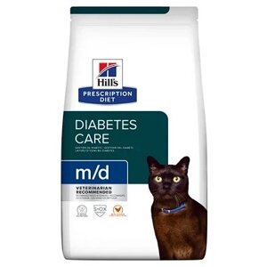 Hills PD Feline M/D корм для котів при цукровому діабеті, ожирінні 3кг