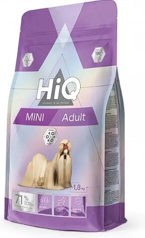 HiQ Mini Adult Сухий корм для дорослих собак малих порід 1.8кг від компанії ПП Блищик - фото 1