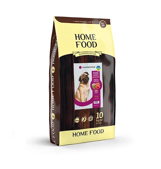 Home food DOG ADULT MINI/MEDIUM Гіпоалергенний «Телятина з овочами» 0.7кг від компанії ПП Блищик - фото 1