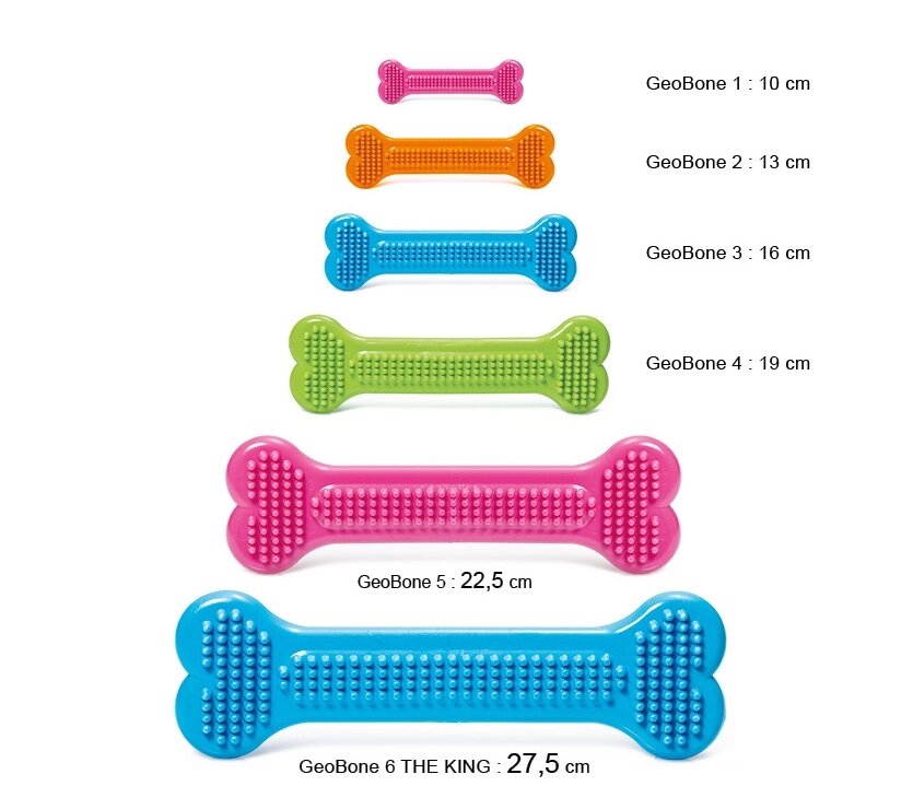 Іграшка-кістка GeoBone 1 -10x3 см від компанії ПП Блищик - фото 1