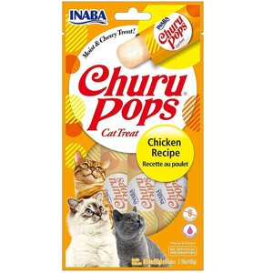 Inaba Churu Pops ласощі для котів зі смаком курки, 60гр