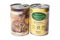 Консерва Baskerville для котів з курчам з рисом 400 г 400гр від компанії ПП Блищик - фото 1